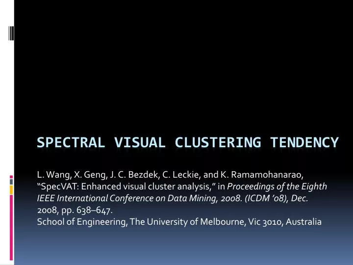 spectral visual clustering tendency