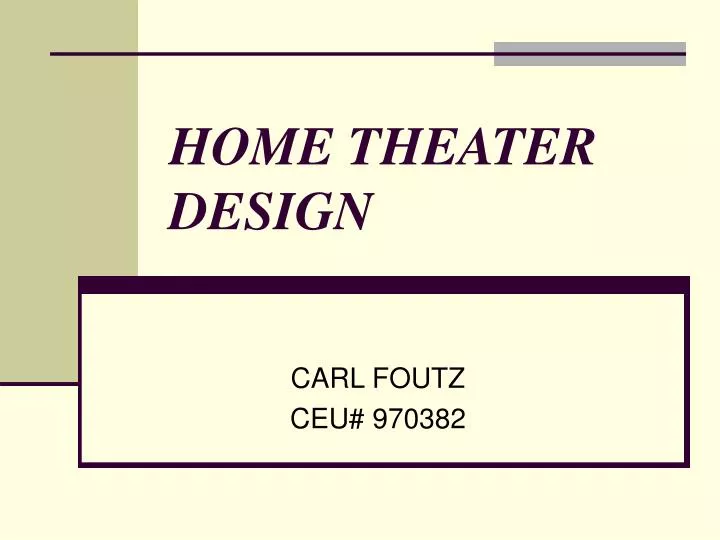 home theater design