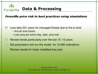 Data &amp; Processing