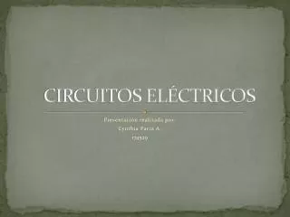 circuitos el ctricos