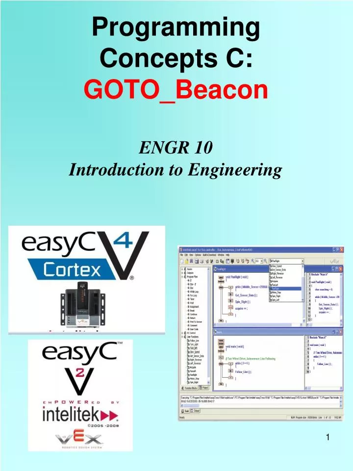 programming concepts c goto beacon engr 10 introduction to engineering