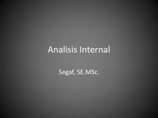 analisis internal