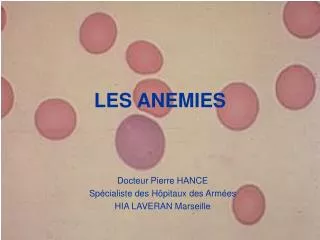 les anemies