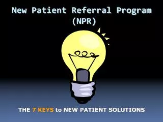 New Patient Referral Program (NPR)