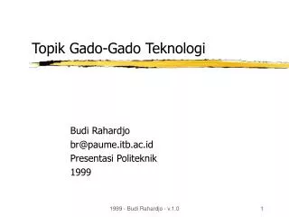 topik gado gado teknologi