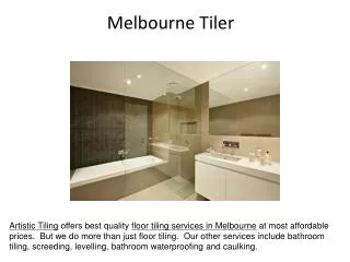 Floor tiling service in Melbourne