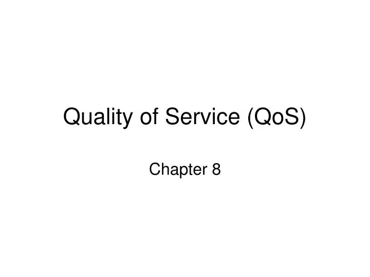quality of service qos