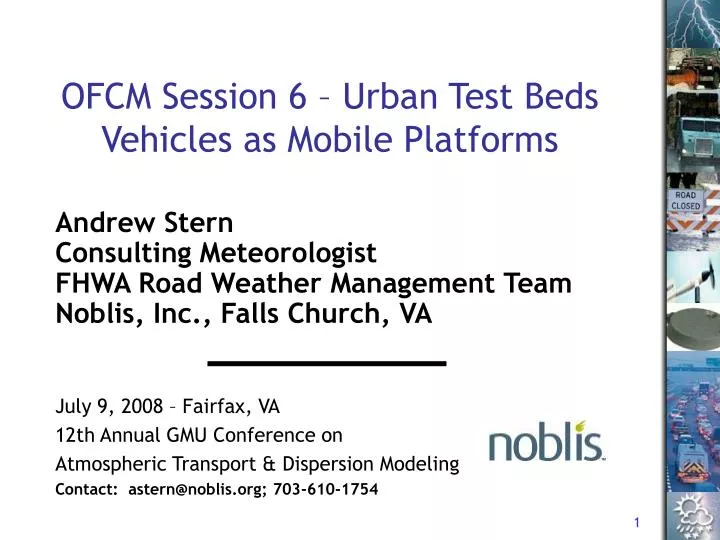 ofcm session 6 urban test beds vehicles as mobile platforms