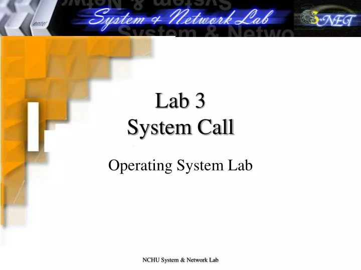 lab 3 system call