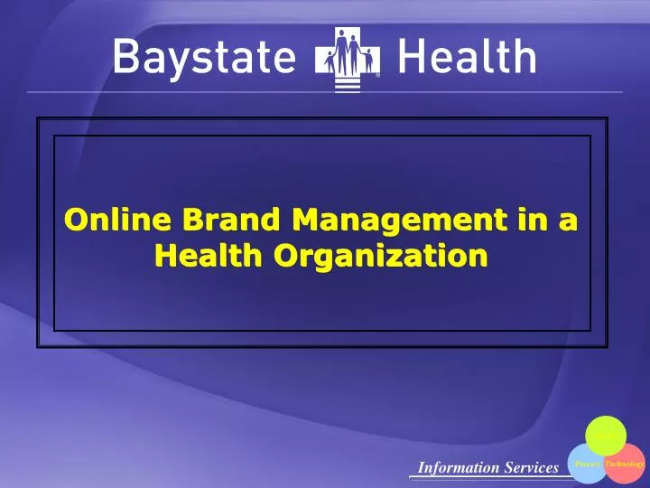 online brand management in a health organization