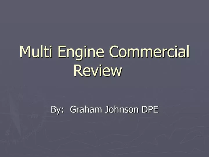 multi engine commercial review