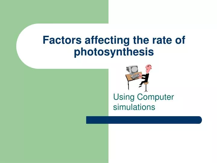 factors affecting the rate of photosynthesis