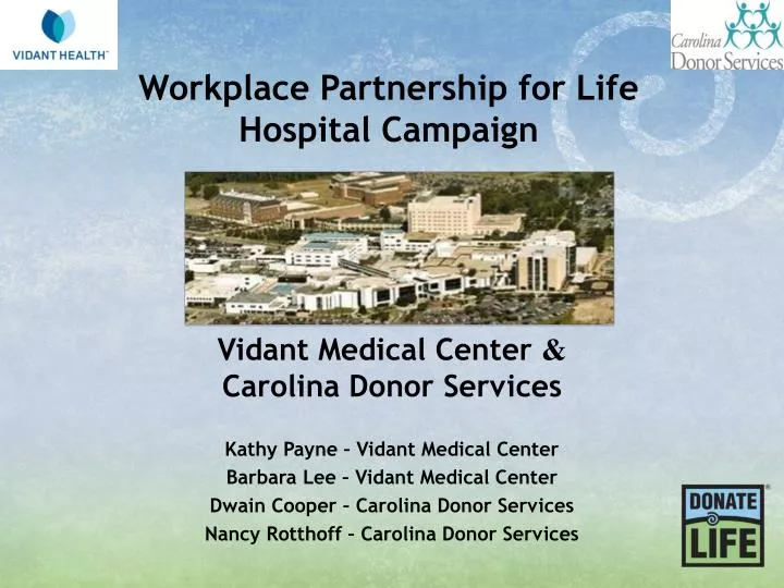 workplace partnership for life hospital campaign