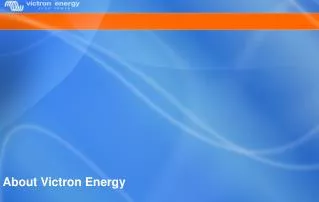 About Victron Energy