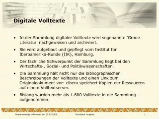 digitale volltexte