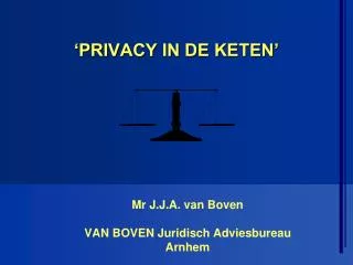 privacy in de keten