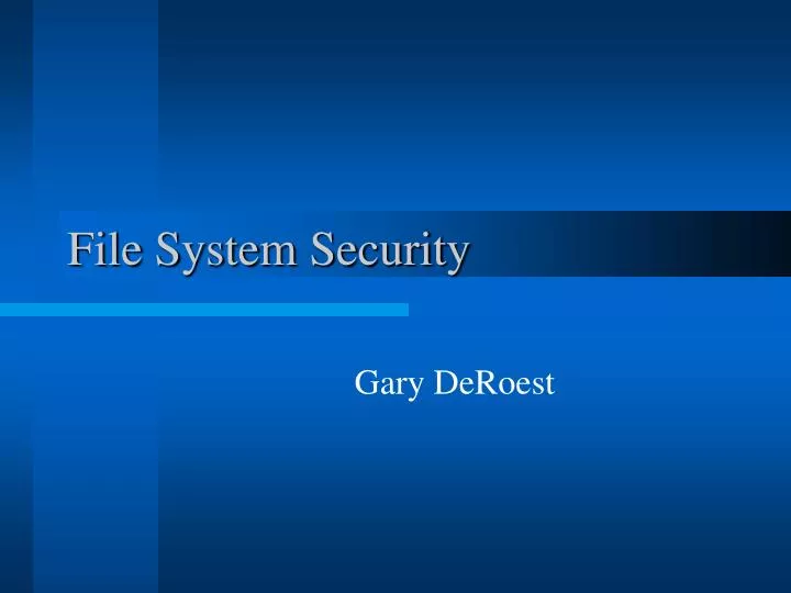 file system security