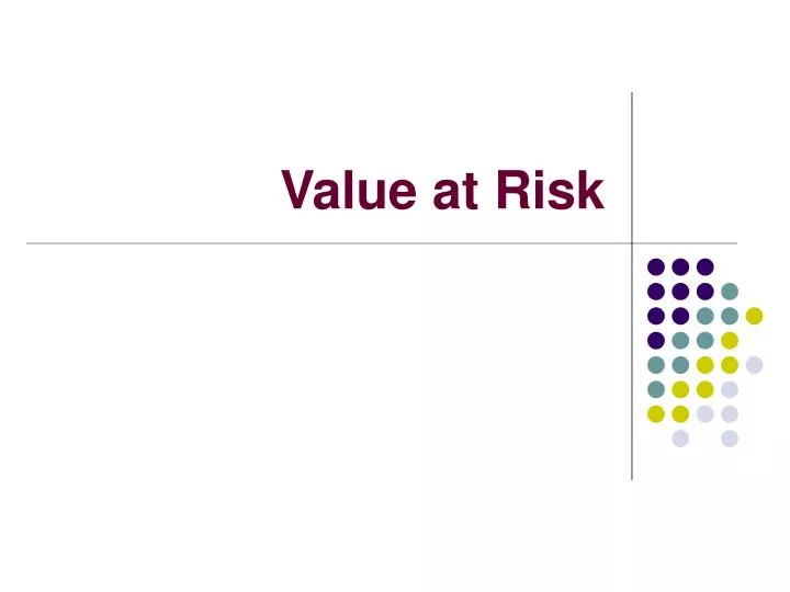 value at risk