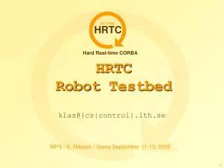 HRTC Robot Testbed
