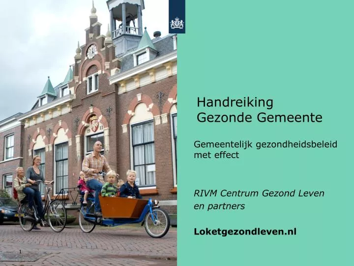 gemeentelijk gezondheidsbeleid met effect rivm centrum gezond leven en partners loketgezondleven nl