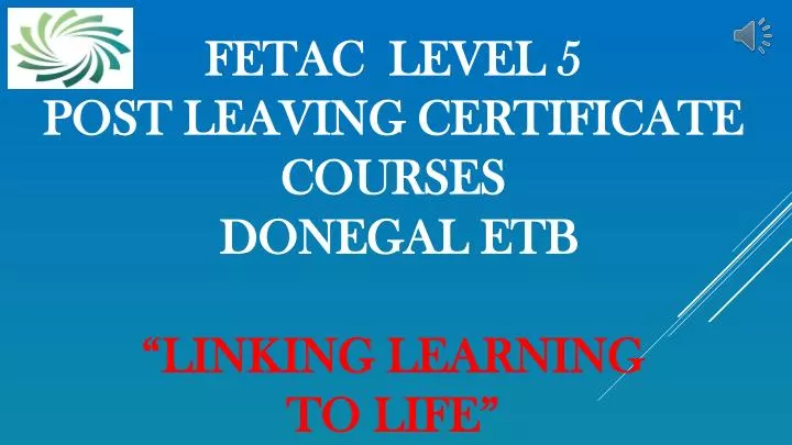 fetac level 5 post leaving certificate courses donegal etb linking learning to life