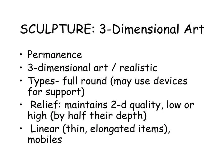 sculpture 3 dimensional art