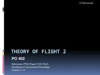 Theory of Flight 2
