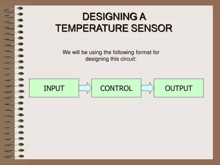 designing a temperature sensor
