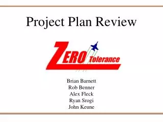 Project Plan Review