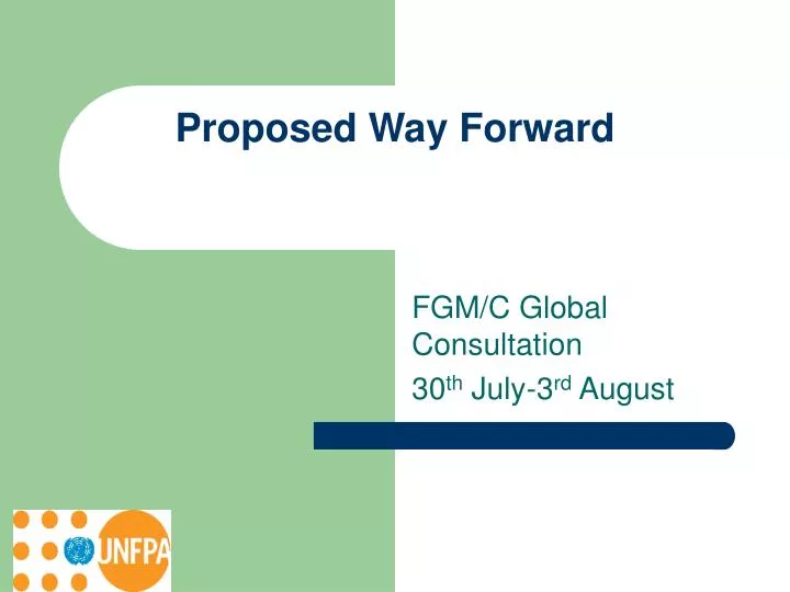 proposed way forward