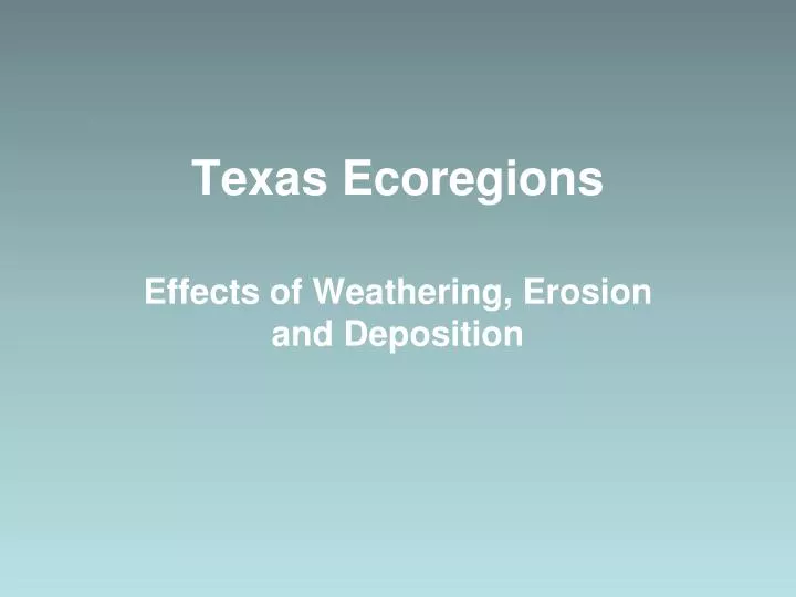 texas ecoregions