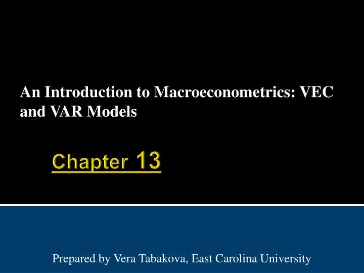 an introduction to macroeconometrics vec and var models