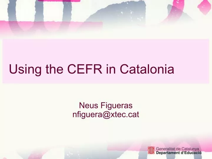 using the cef r in catalonia