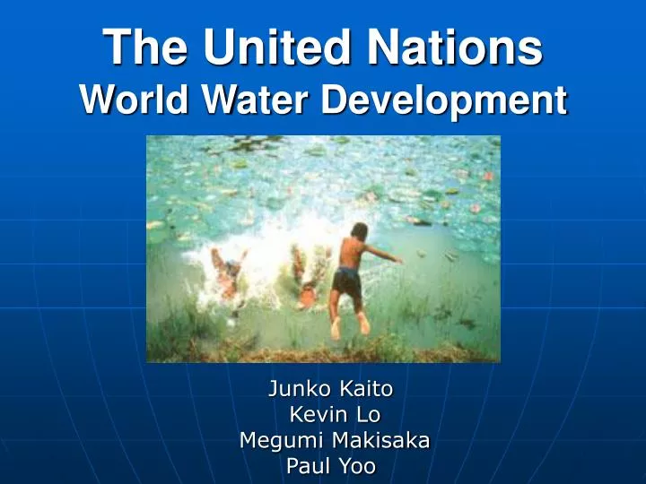 the united nations world water development