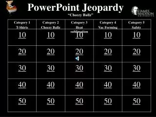 PowerPoint Jeopardy