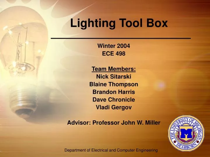 lighting tool box