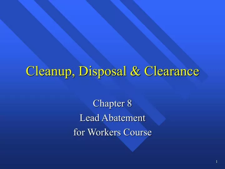 cleanup disposal clearance
