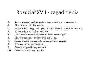 rozdzia xvii zagadnienia
