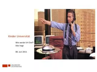 wie werde ich chef ado vogt 08 juni 2011