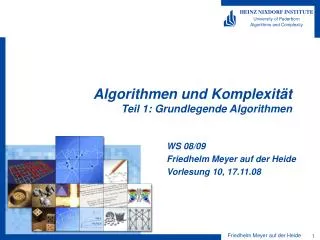algorithmen und komplexit t teil 1 grundlegende algorithmen