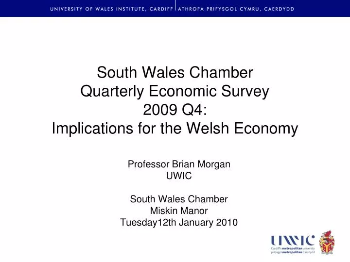 south wales chamber quarterly economic survey 2009 q4 implications for the welsh economy