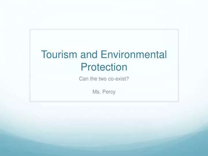 tourism and environmental protection