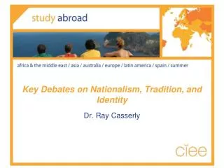 Key Debates on Nationalism, Tradition, and Identity
