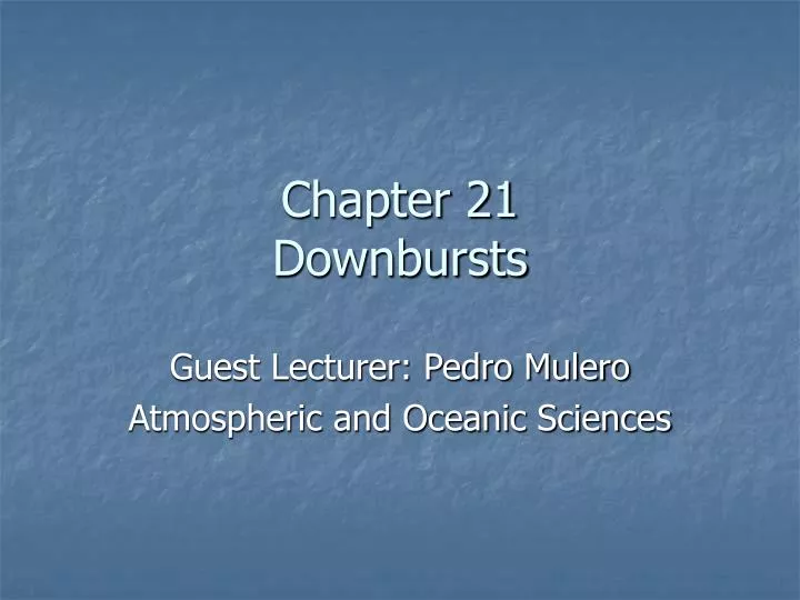 chapter 21 downbursts