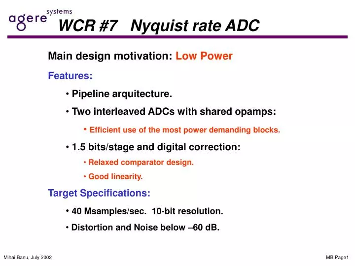 wcr 7 nyquist rate adc
