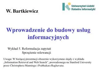 wprowadzenie do budowy us ug informacyjnych