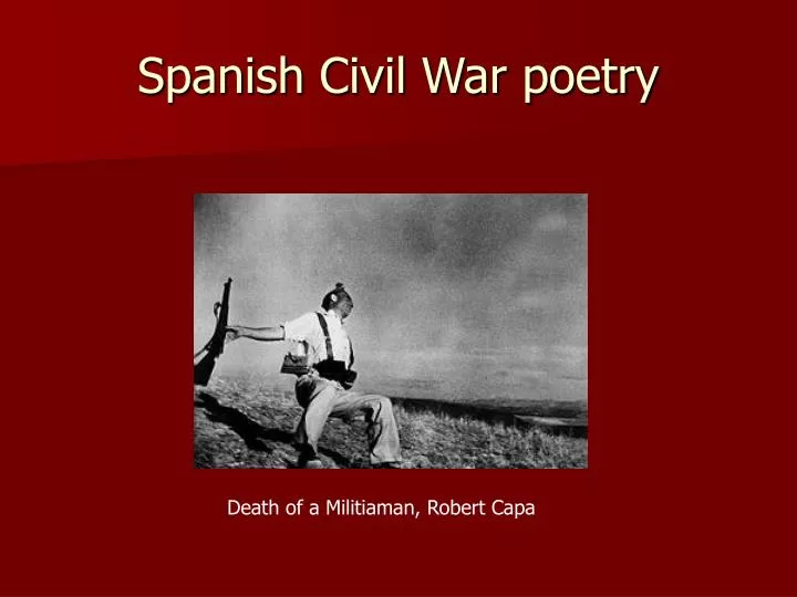 spanish civil war poetry