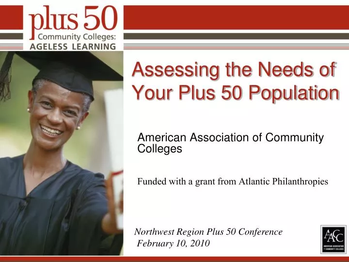 assessing the needs of your plus 50 population