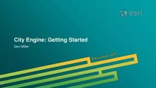 City Engine: Getting Started