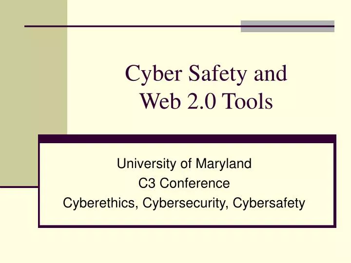 cyber safety and web 2 0 tools